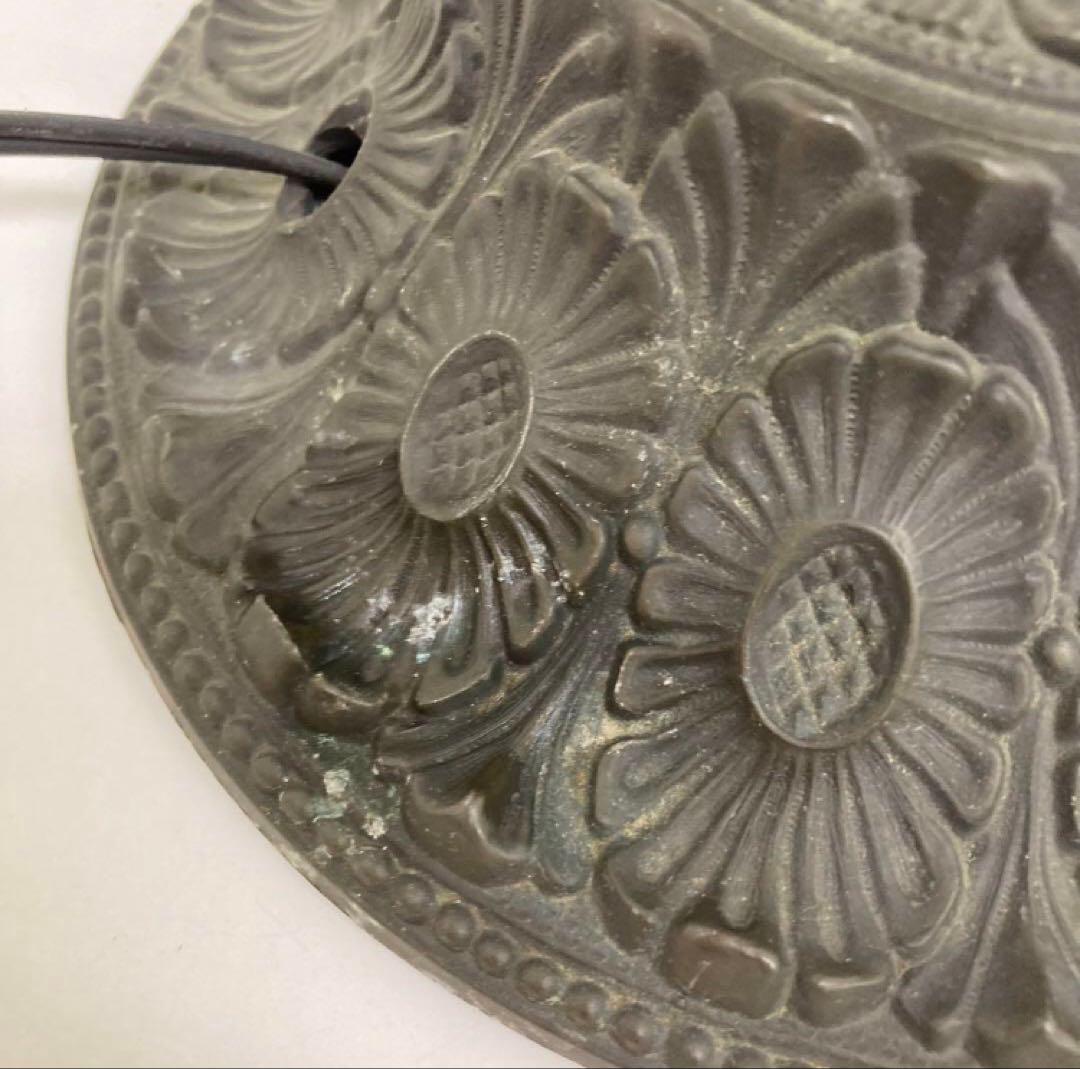 1654-x ステンドグラスランプ アンティーク 花柄