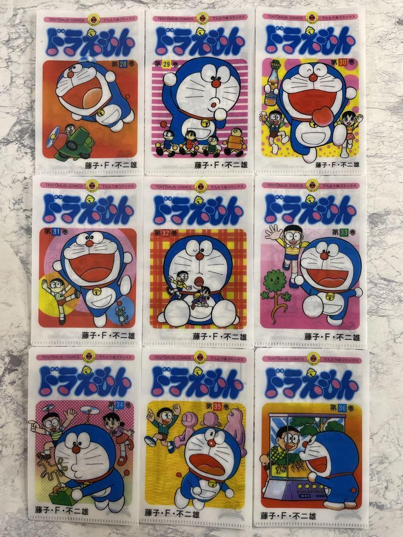 【全45種】ドラえもん 特典 そっくりミニクリアファイル　フルコンプセット