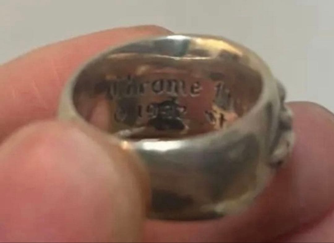 Chrome Hearts フローラルクロスリング　15号