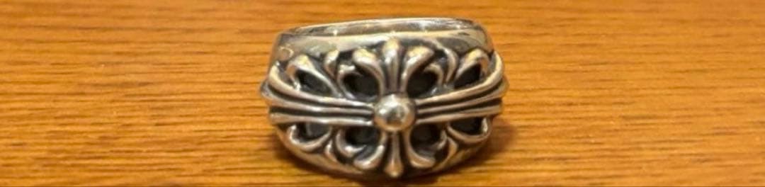 Chrome Hearts フローラルクロスリング　15号