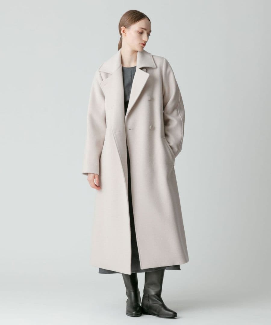 新品・今期販売中★allureville　スプリットラグランロングコートベージュ