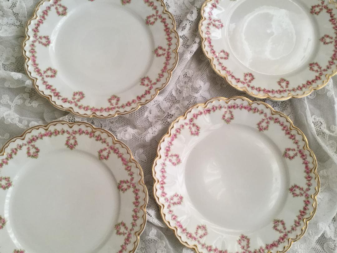 リモージュ アヴィランド ランチプレート #319 ダブルゴールド ハビランド