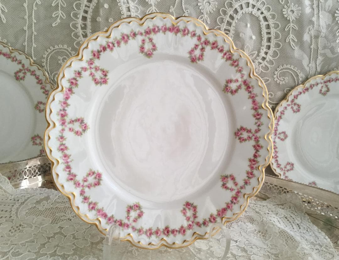 リモージュ アヴィランド ランチプレート #319 ダブルゴールド ハビランド