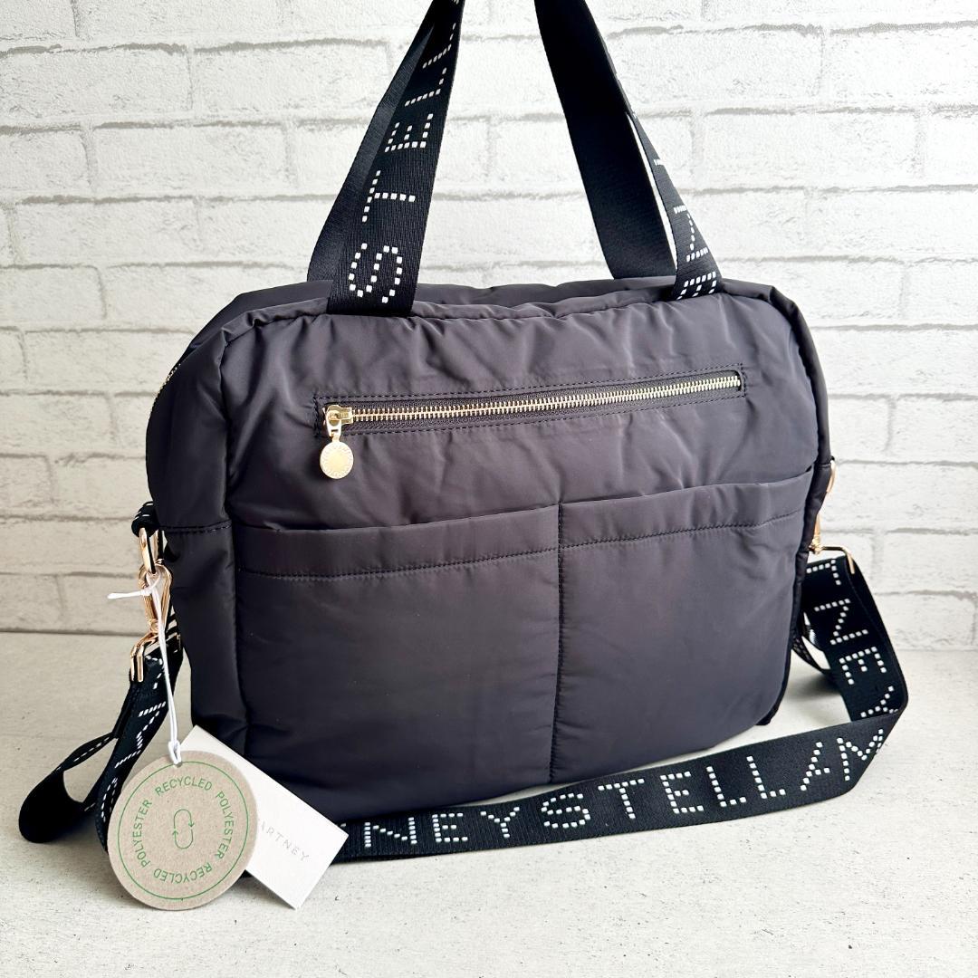 【新品未使用】Stella McCartney ロゴストラップ マザーズバッグ