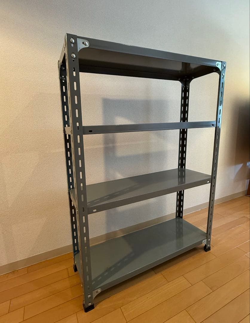 【D&DEPARTMENT】4段スチールラック グレー 中型