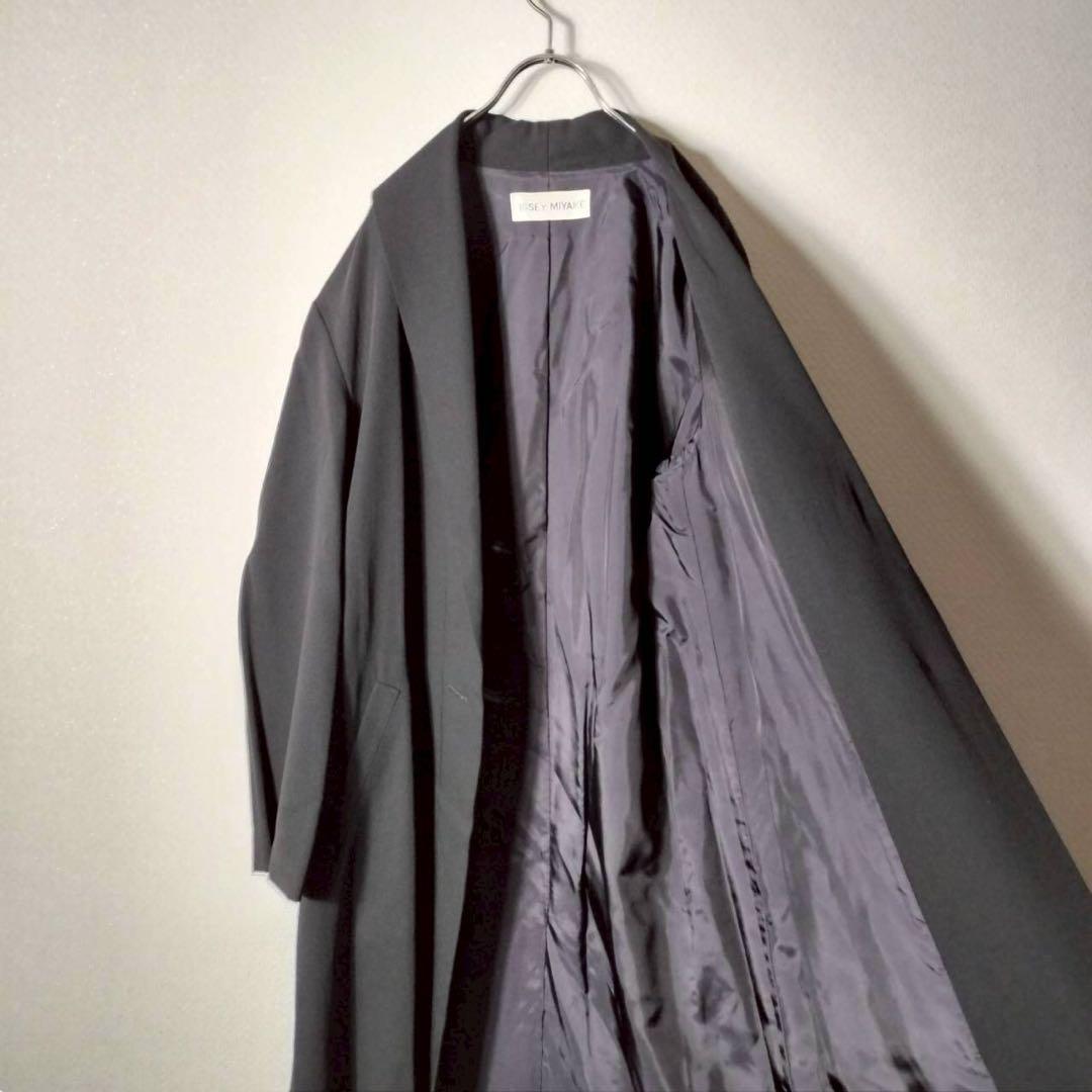 イッセイミヤケ ロングコート チェスターコート 2B ウール 毛 モード