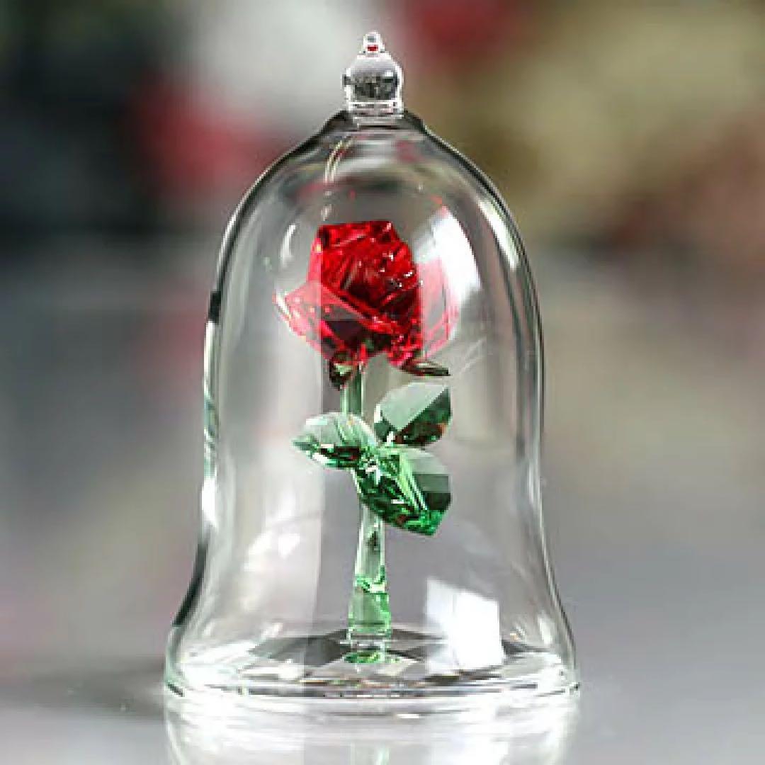 【値下げ】【新品未使用】Swarovski 美女と野獣　バラ