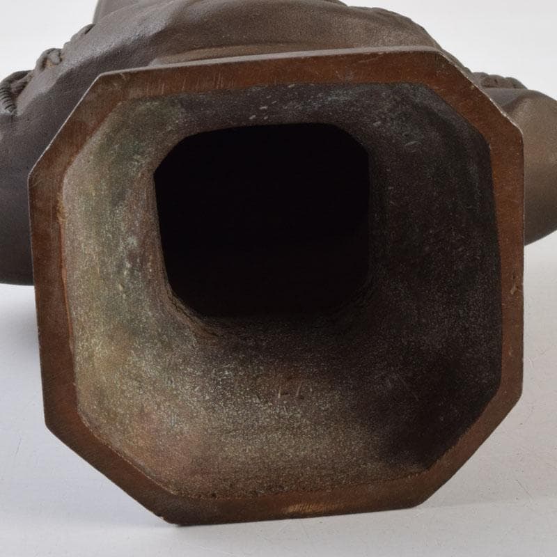 彫刻家　山本瑞雲作　玉定鋳　ブロンズ　東郷元帥像　高さ約23.5cm　V8960