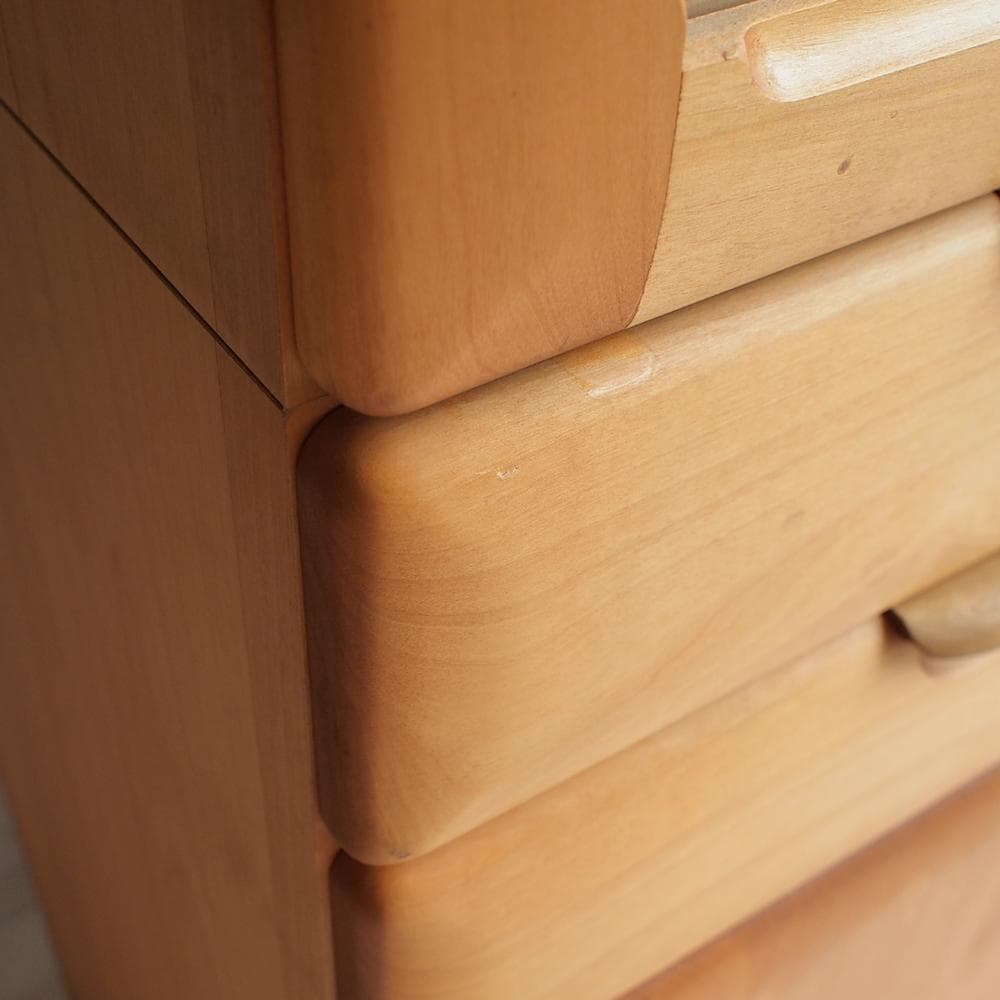 未使用品 起立木工 「フィオナ」 キッチンキャビネット 84cm アルダー材