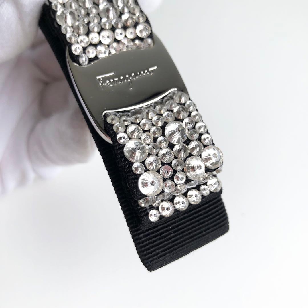 新品保管✨フェラガモ ferragamo バレッタ ヴァラリボン ビジュー