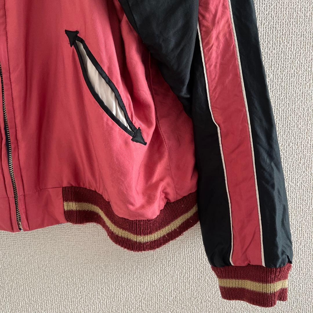 テーラー東洋 レア スカジャン リバーシブル 龍 富士山 舞子 笹虎 刺繍