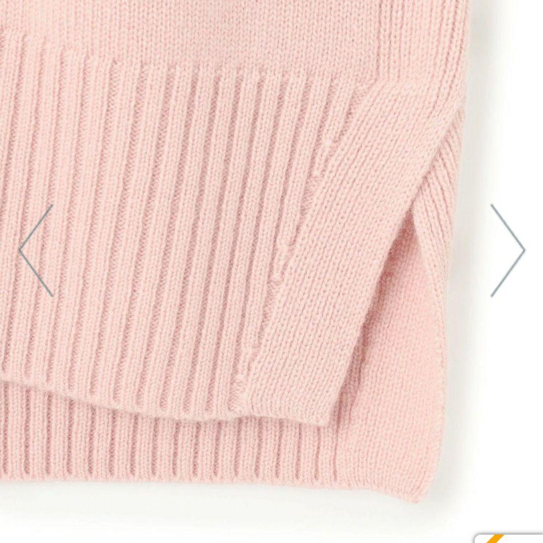 【美品】23区 カシミヤブレンド クルーネック ニット　ピンク