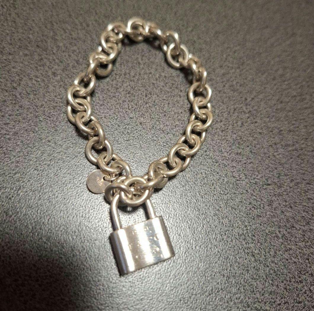 ティファニー　カデナロック　チェーンブレスレット　シルバー925　TIFFANY
