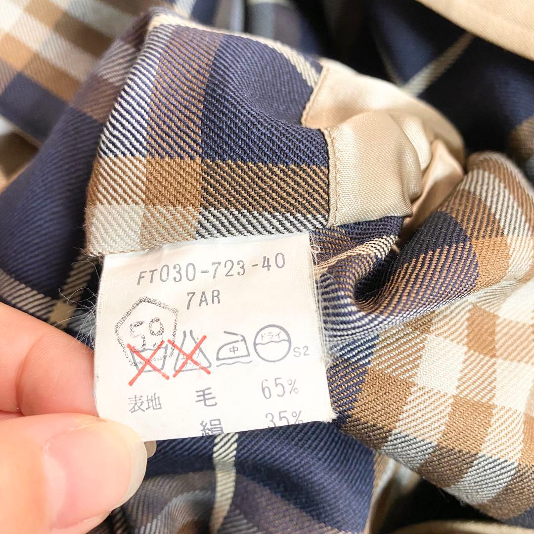 BURBERRY トレンチコート　ステンカラーコート　ケープ　チェック柄　ベルト