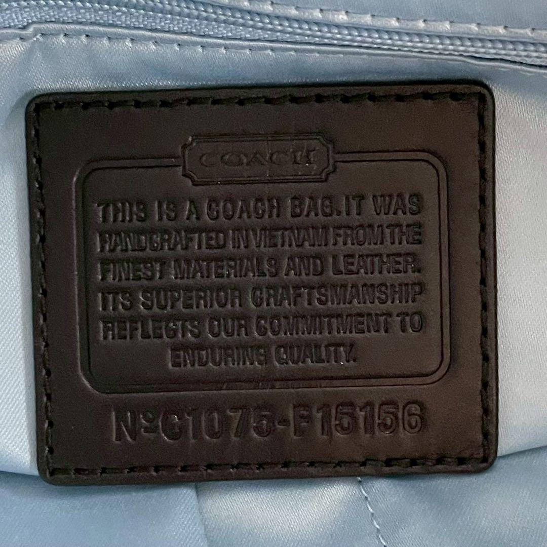 専用✨A4可 コーチ トートバッグ キャンバス×レザー 肩掛け シグネチャー