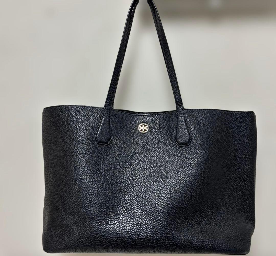 Tory Burch 黒 レザートートバッグ
