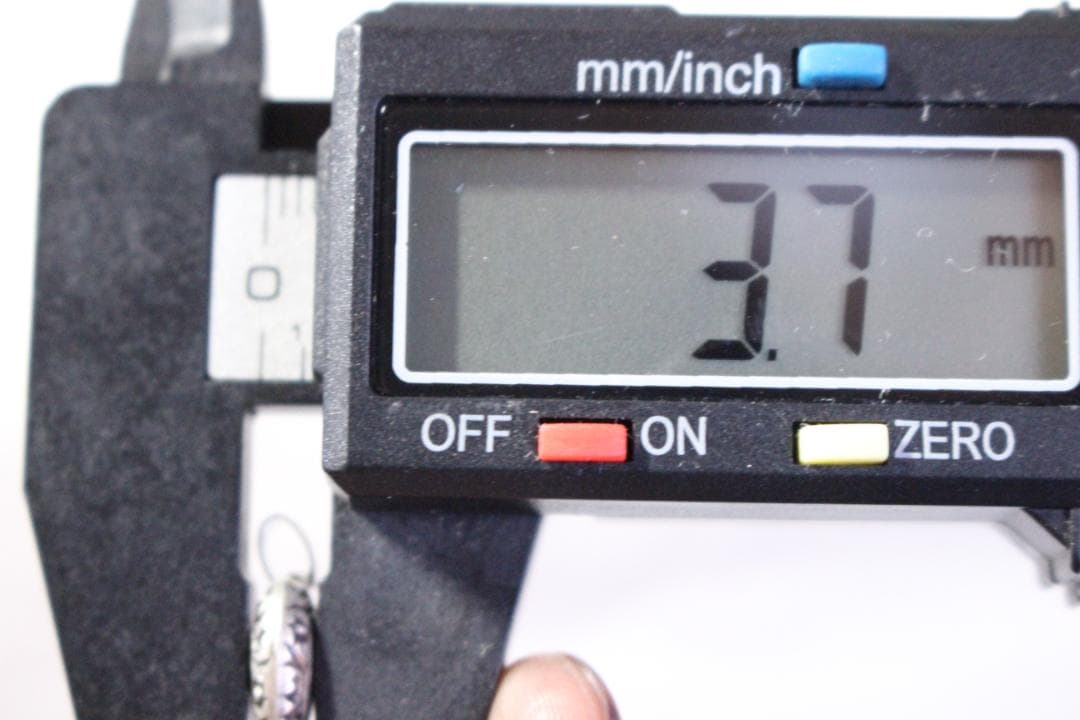 30s　スウィートハートジュエリー　スクロール　シルバー 波　両面　渦巻　小振り