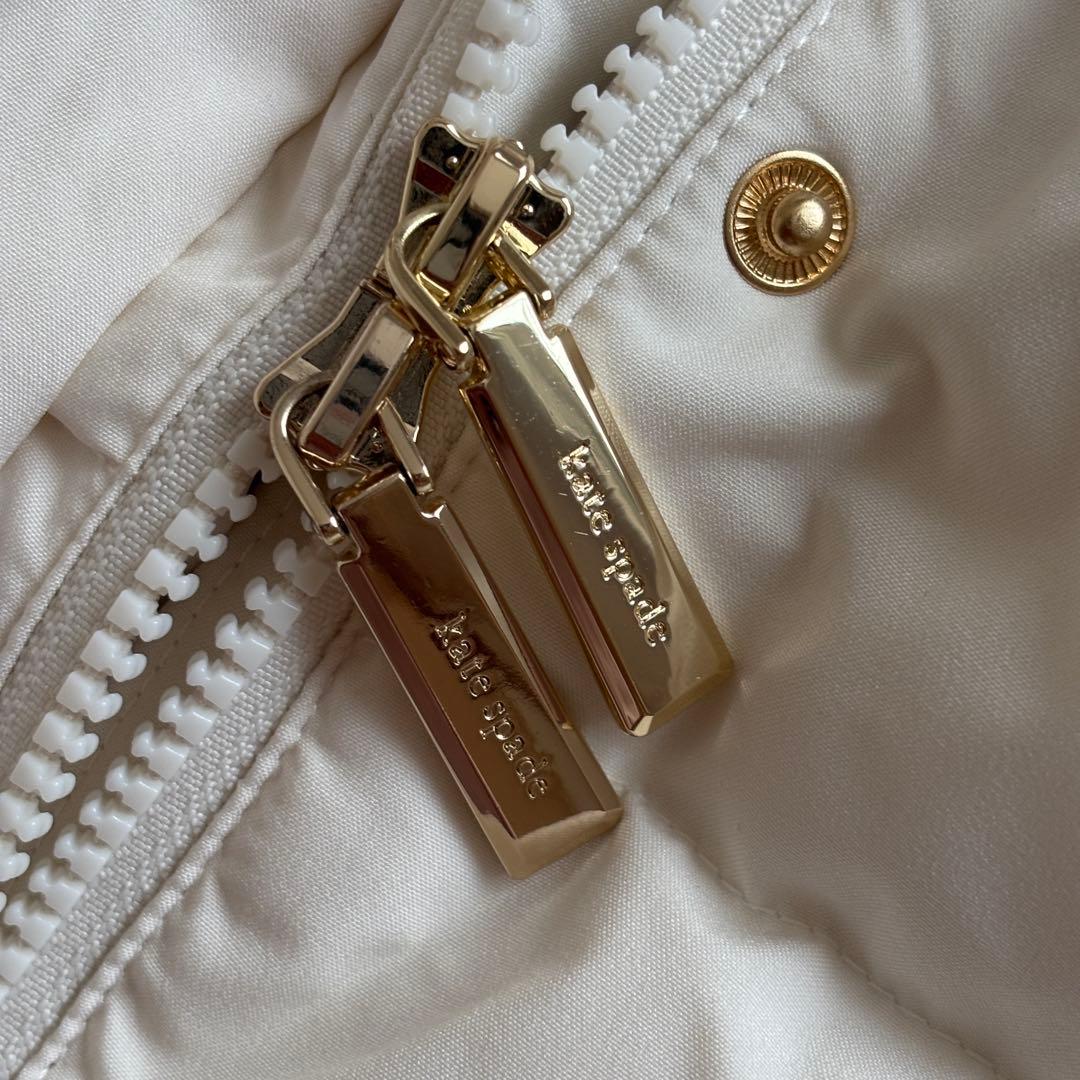 Kate Spadeケイトスペード フード付きロングダウンジャケットホワイトxs