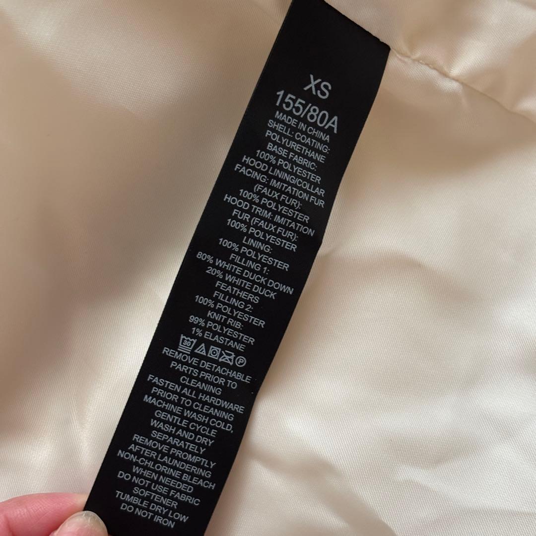 Kate Spadeケイトスペード フード付きロングダウンジャケットホワイトxs