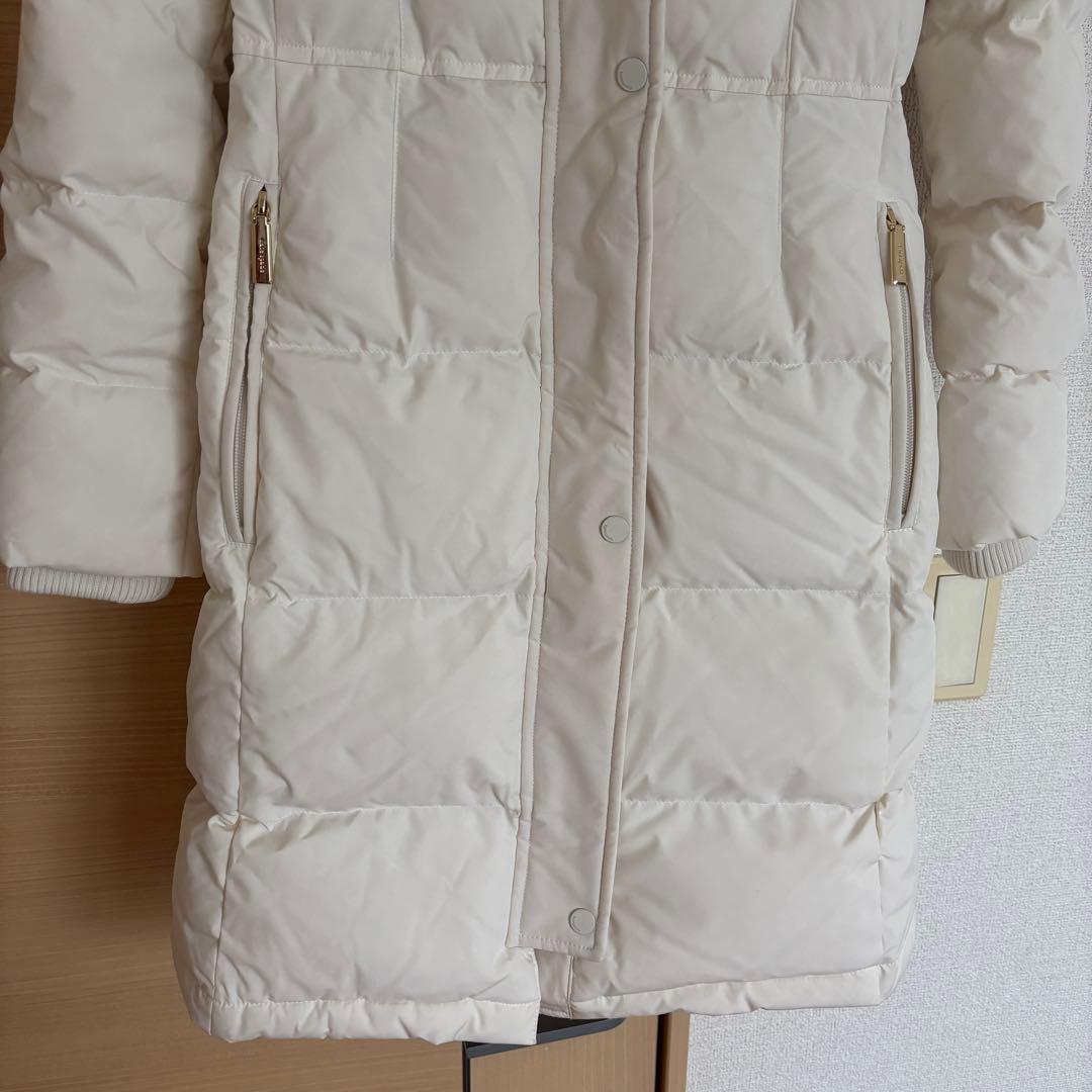 Kate Spadeケイトスペード フード付きロングダウンジャケットホワイトxs