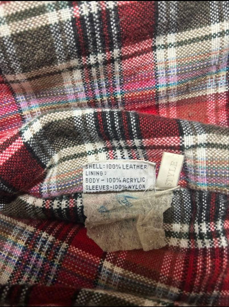 希少✨90s vintage短丈　レザージャケット　ブラウン　本革