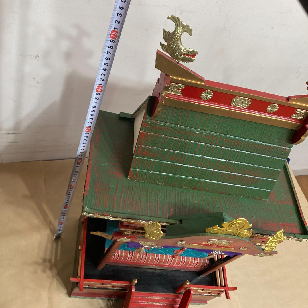 ひな御殿 豊寿殿　木製 組み立て式 御殿飾り　雛人形 ひな祭 昭和レトロ