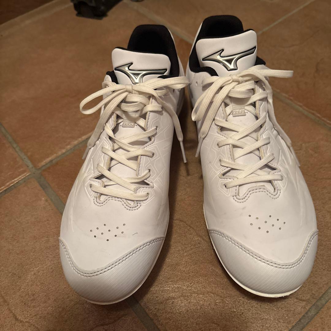 Mizuno ホワイト　スパイク 27.0cm 野球　ミズノ