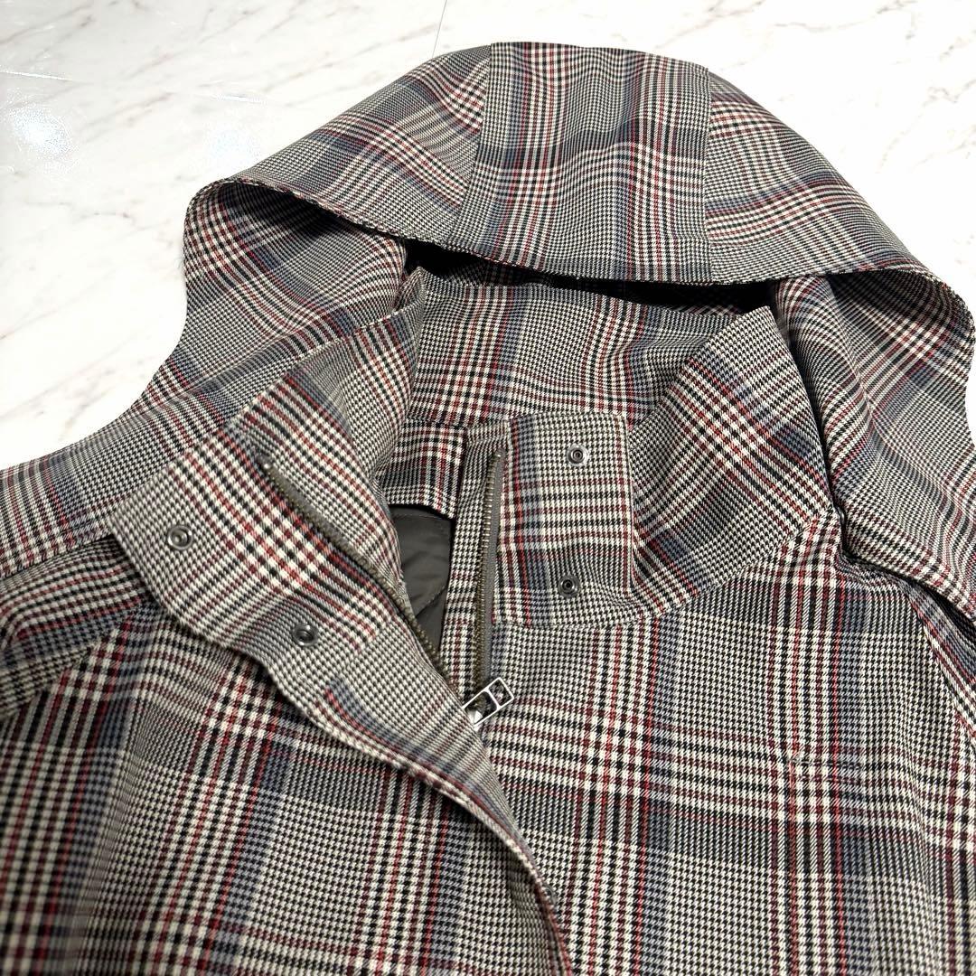 【未使用✨️】アルアバイル ライナー付き チェック フード コート 3way