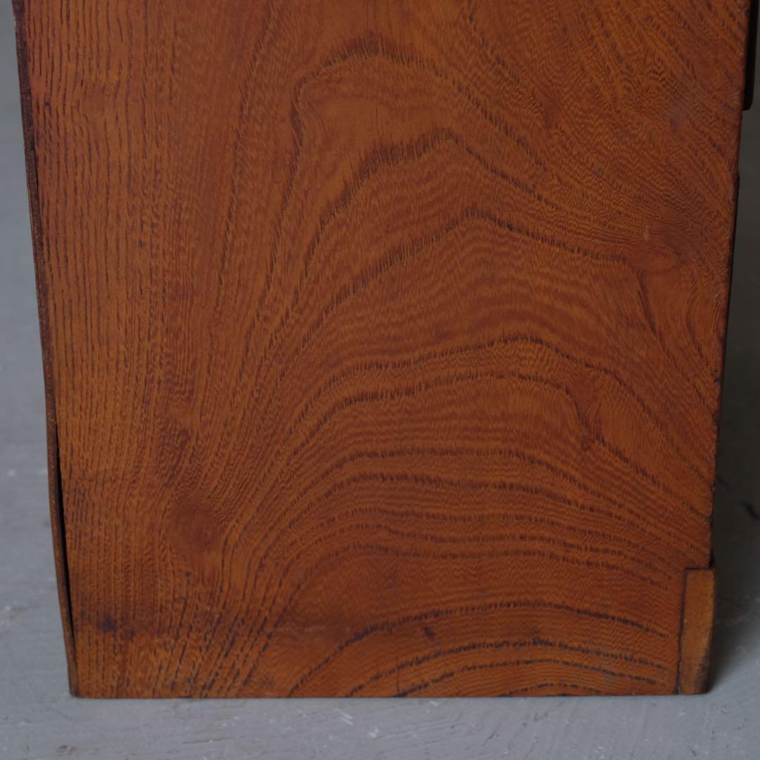 栓材 ２杯小引き出し　抽斗 箪笥 書類棚 小物入れ 古家具 古道具 アンティーク