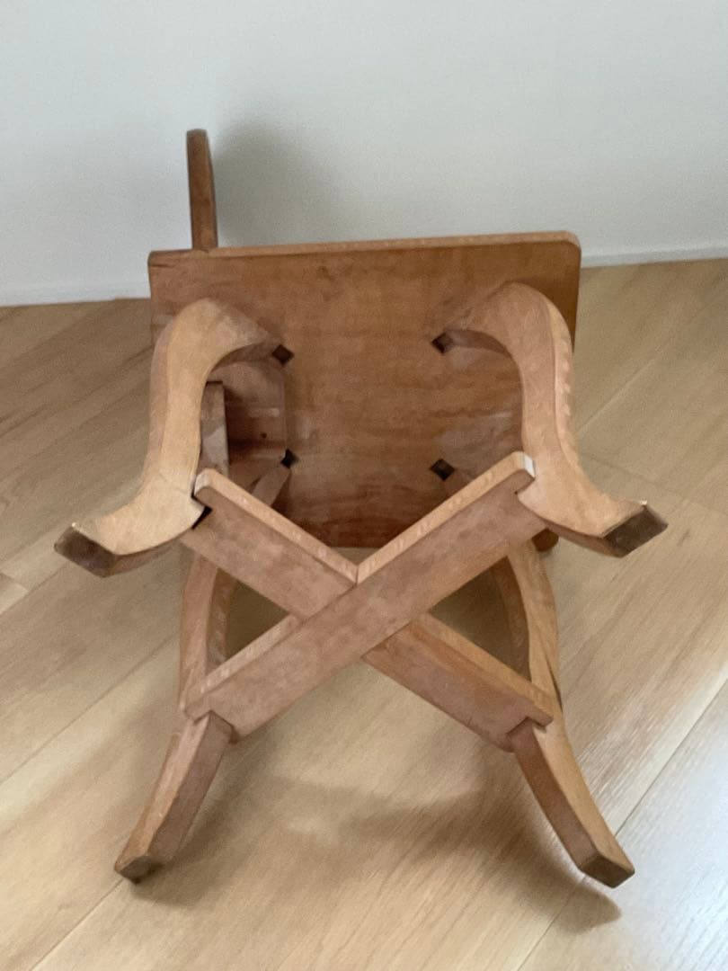 軽井沢彫り　桜彫刻　ダイニングチェア　椅子　イス　軽井沢彫　伝統工芸品