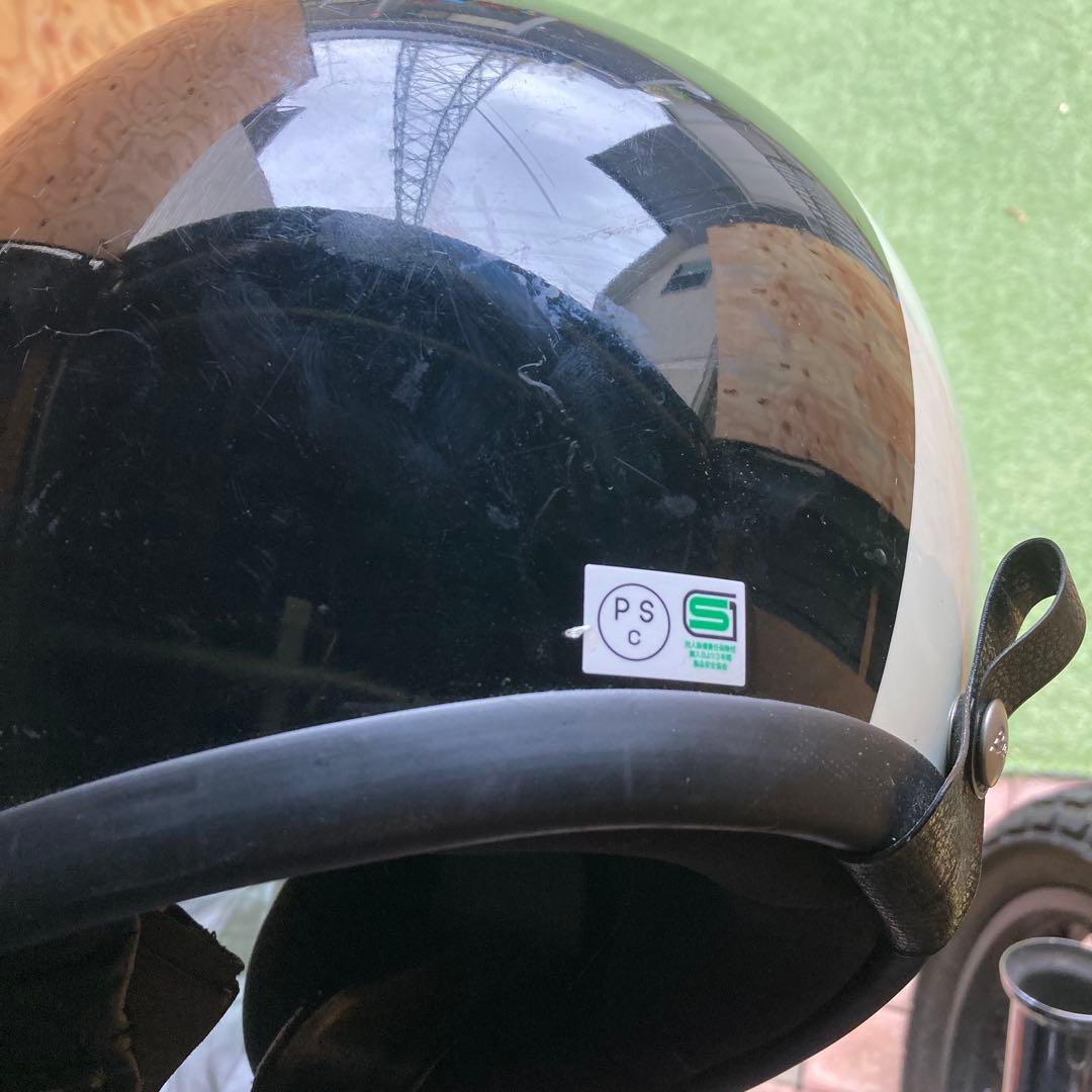 Buco ヘルメット　ストライプ　ハーレー　ショベル　ヴィンテージ　旧車　XL