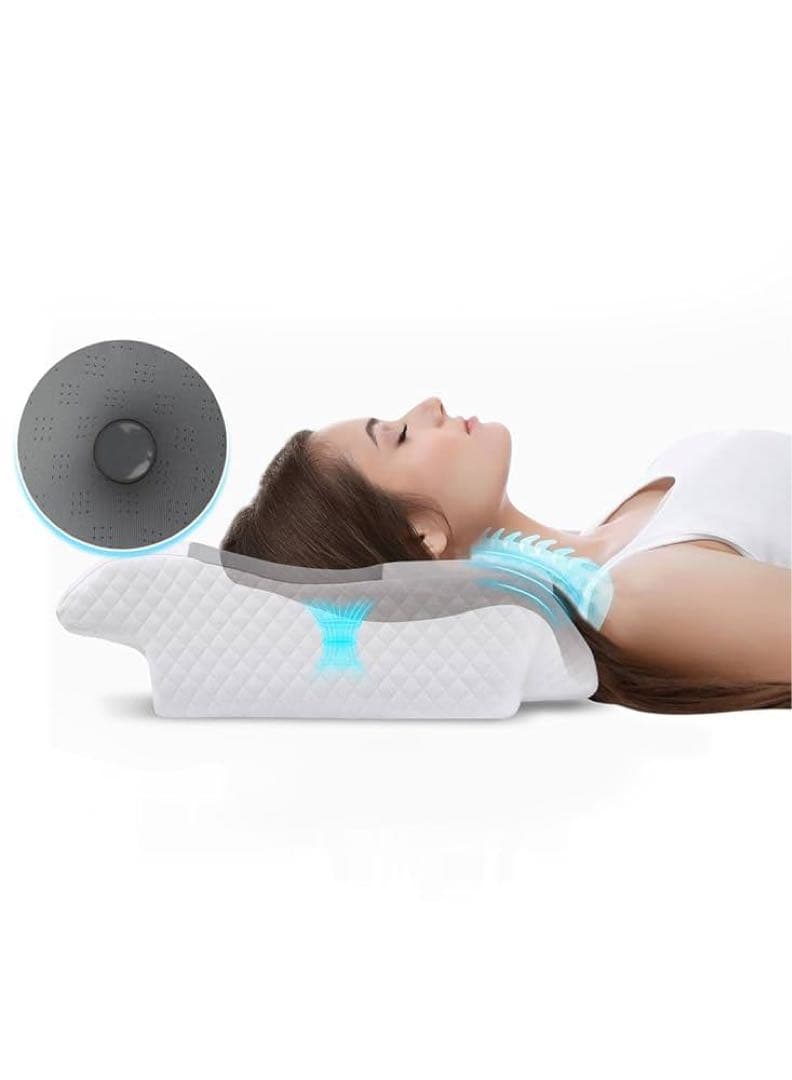 LAOGOT 枕 首が痛くならない 低め高め兼用 耳と後頭部の凹型中空設計 首こ