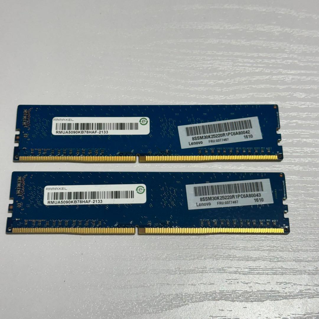 RAMAXEL DDR4 2133MHz 16GB（8GB×2） メモリー