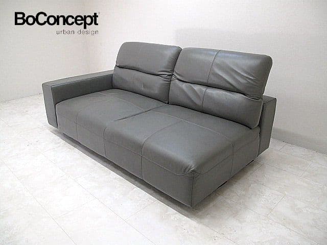 ボーコンセプト「ハンプトン」 片アーム本革ソファ　 可動ヘッド　 約105万