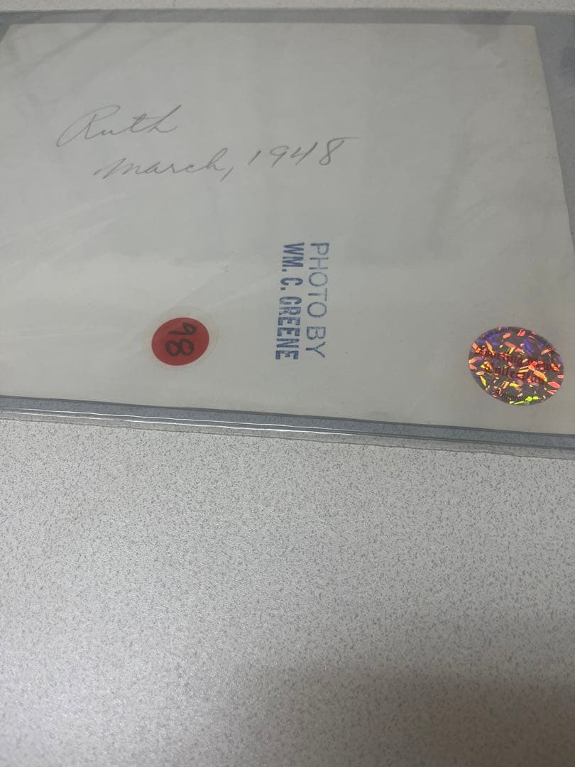 本物　生写真　ベーブルース　野球　アメリカ