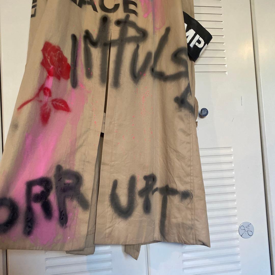 buggy手書きアート　Burberry トレンチコート