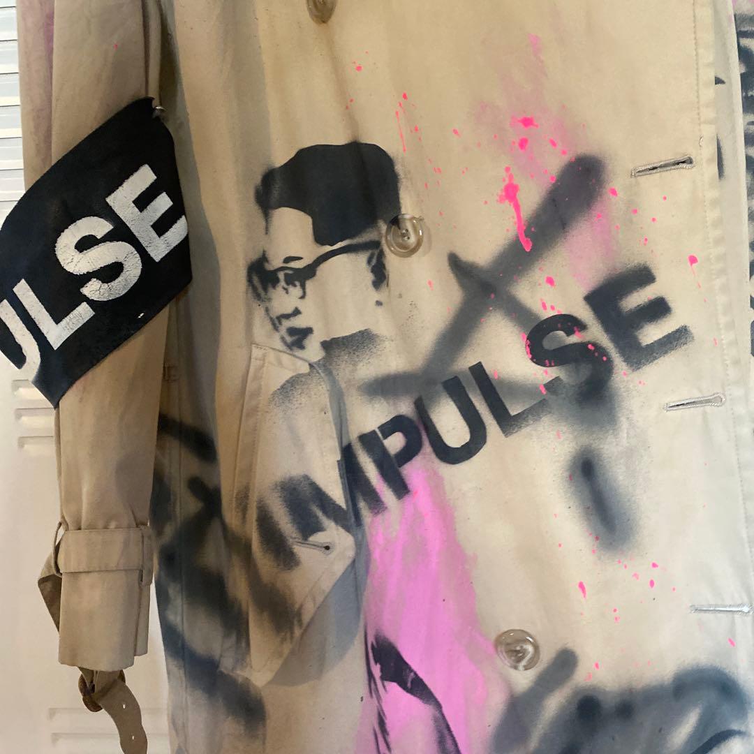 buggy手書きアート　Burberry トレンチコート