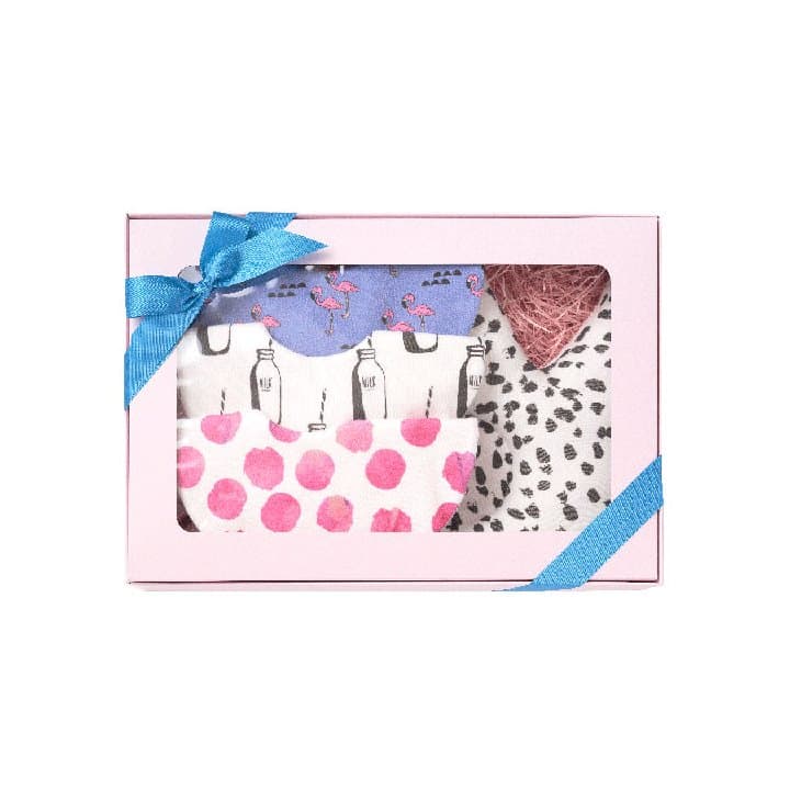 【スタイ3枚＋ベビー枕セット】ギフトボックスのお色は選べます