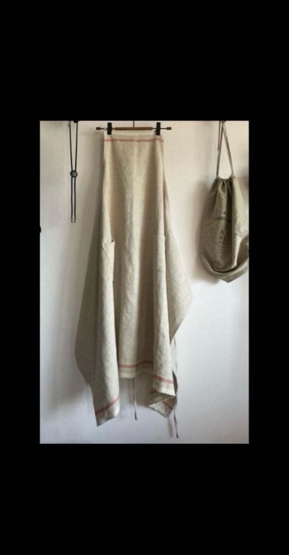 リネン　赤耳　セルビッチ　エプロン　ロングエプロン　伊藤まさこ　雅姫