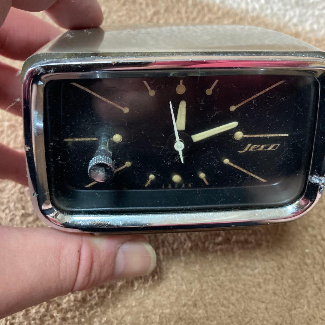 Jeco 旧車　置時計 レトロ　トランジスタ　ヴィンテージ