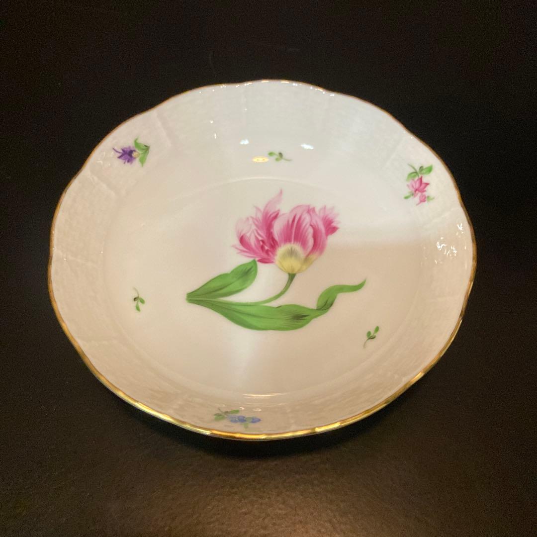 ハンガリー製 チューリップ柄 皿　ヘレンド　５枚セット