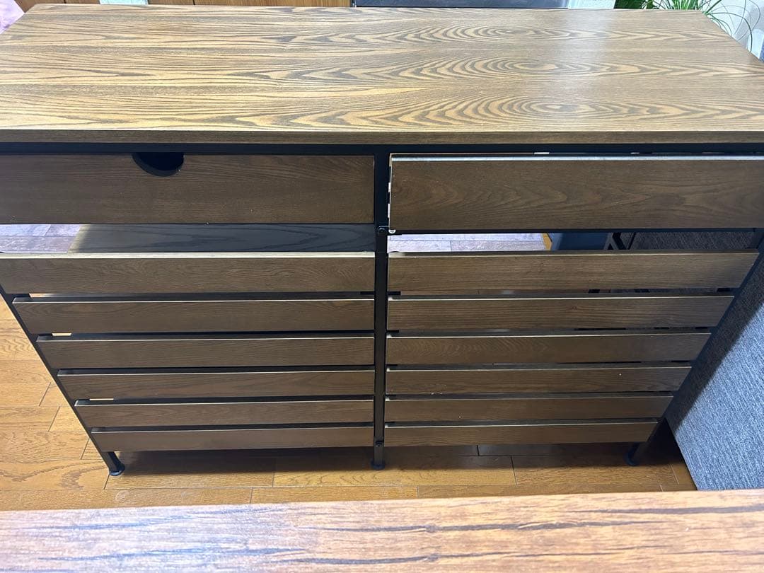 【12/21(日)まで限定出品】LOWYA 幅120 キッチンカウンターテーブル