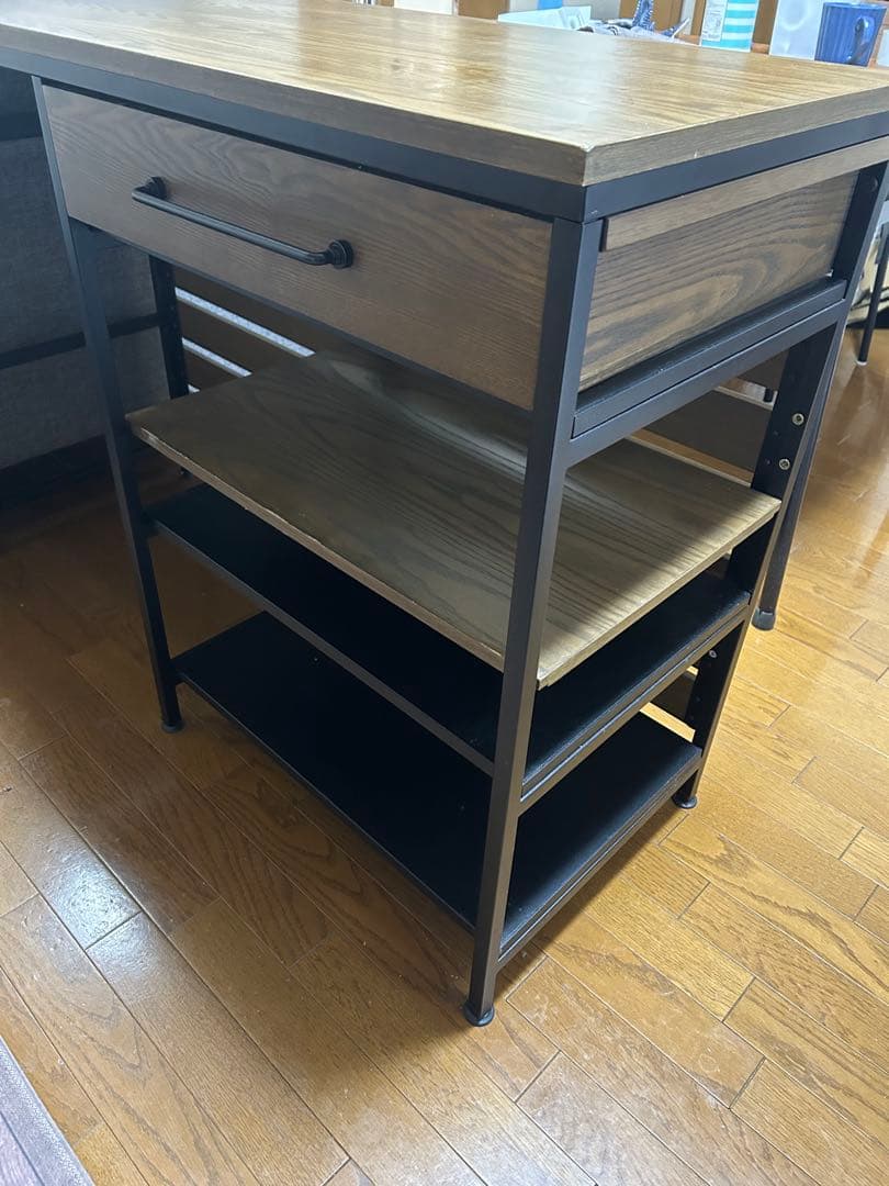 【12/21(日)まで限定出品】LOWYA 幅120 キッチンカウンターテーブル