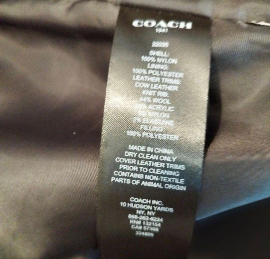 タ*ィ様 COACH コーチ　MA-1 フライトジャケット ボンバー　ネイビー