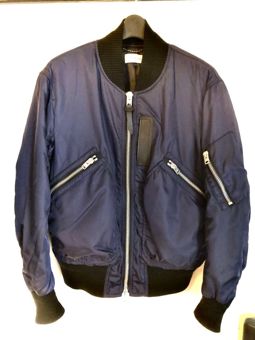タ*ィ様 COACH コーチ　MA-1 フライトジャケット ボンバー　ネイビー