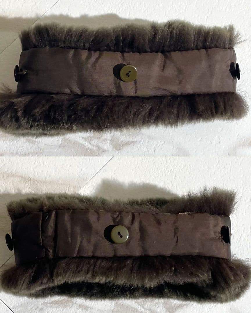 美品！バーバリーロンドンダウンコートノバチェックラビットファーフード着脱可 44