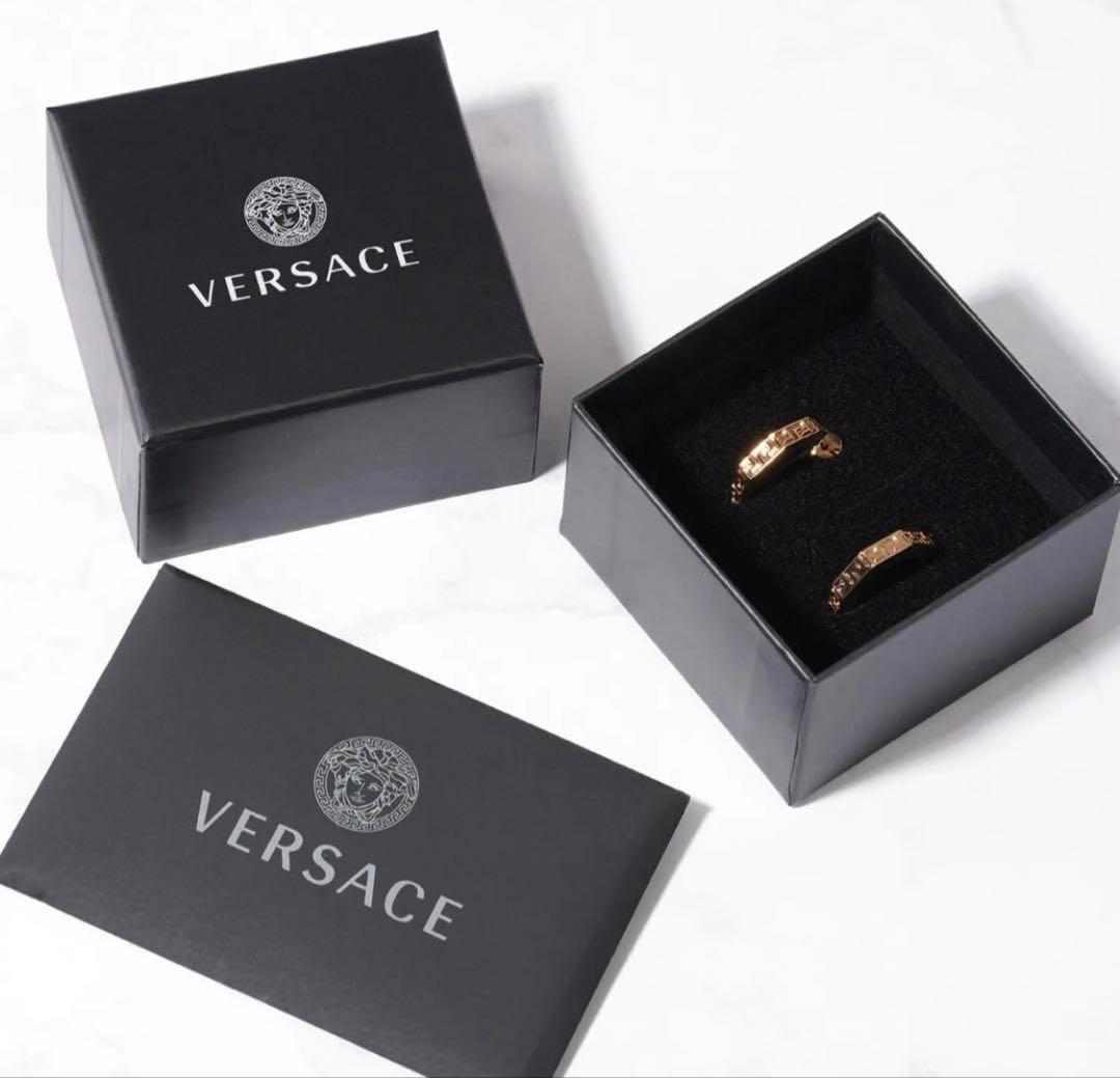 VERSACE ヴェルサーチェ グレカ 両耳 ピアス