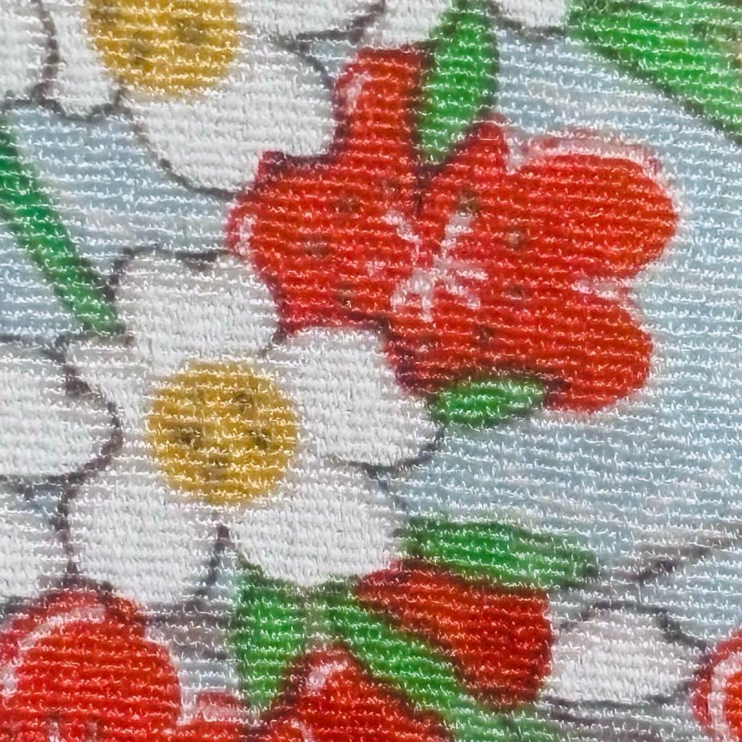 【女の子】 着物単品 草花模様 流水 波紋様 七五三 7歳