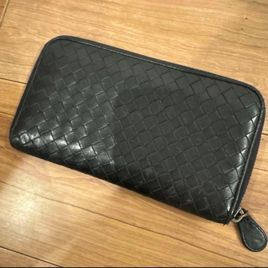 ボッテガヴェネタ　レザー 長財布　ブラック