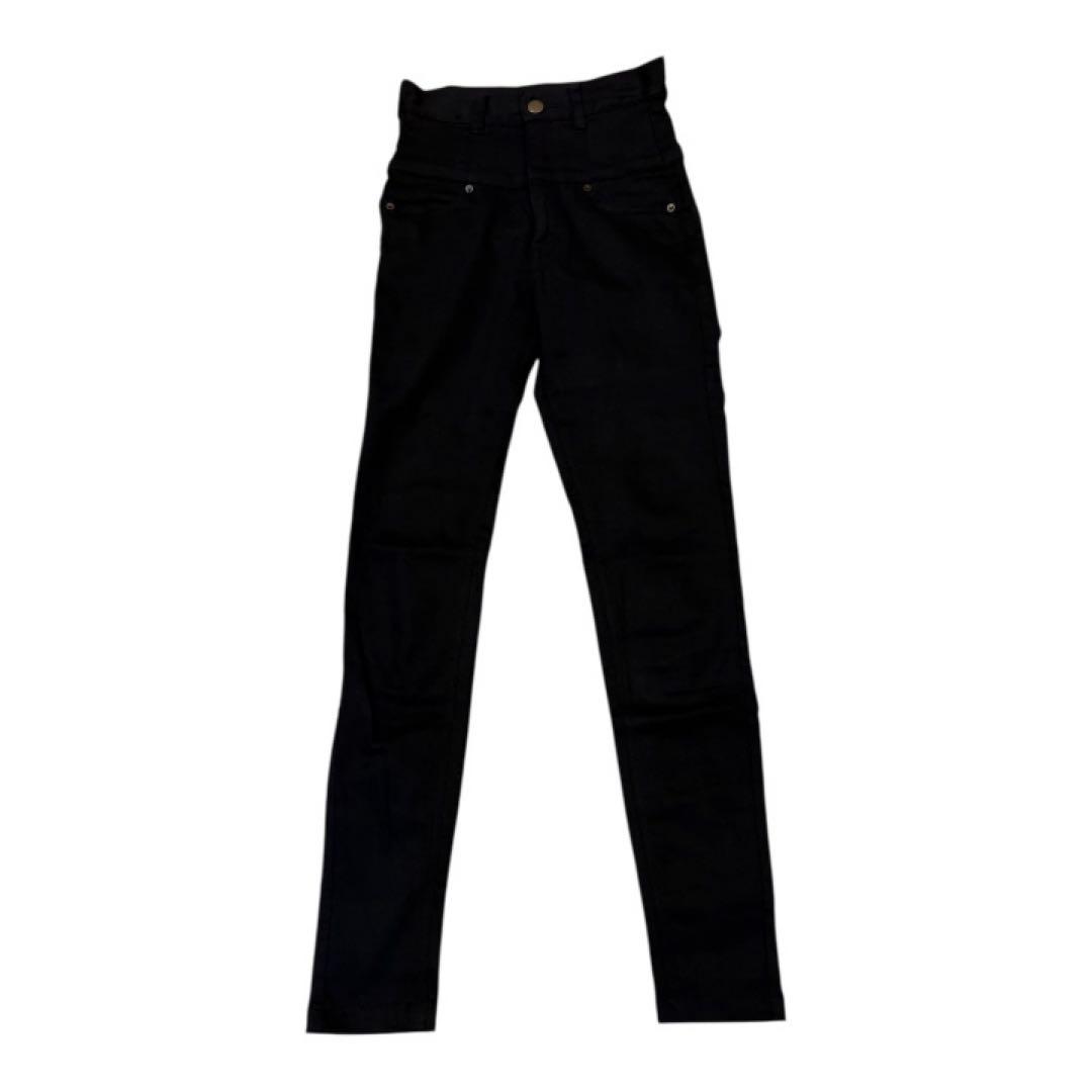 diante ハイウエスト　スキニー　デニム　ブラック